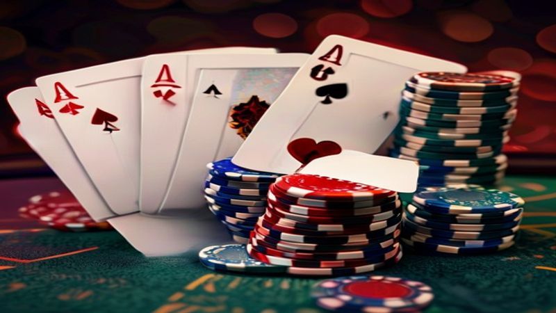 Minh họa luật chơi Poker Texas Holdem